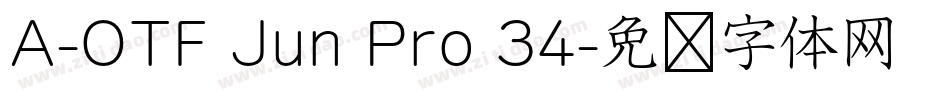 A-OTF Jun Pro 34字体转换